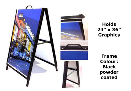 24x36 Metal A-Board is perfect not only for real estate but any retail business.