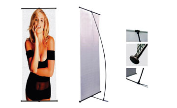 Our CLS 200 L-Stand Banner will deliver your message in a powerful way