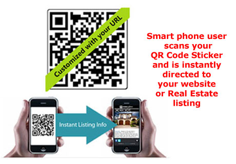 QR Stickers will lead directly to your Website.