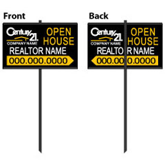 Real Estate Metal Stake Sign