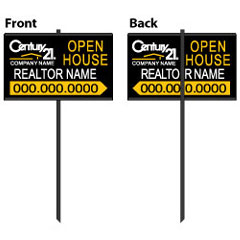 Real Estate Metal Stake Sign