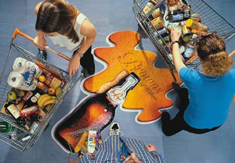 Floor Graphics will turn your floors into valuable marketing and advertising space!